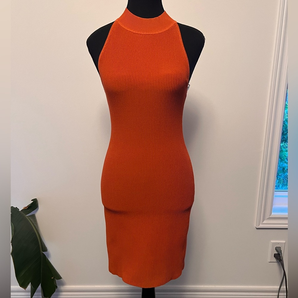 Babaton halter sculpt dress size small